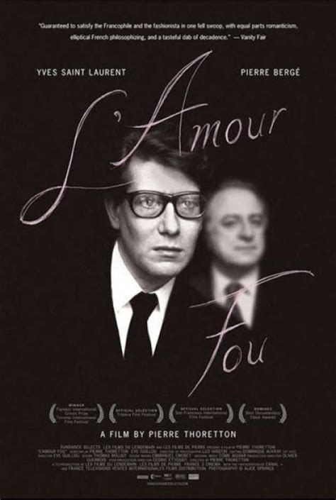 l'amour fou yves saint laurent|yves saint laurent movie.